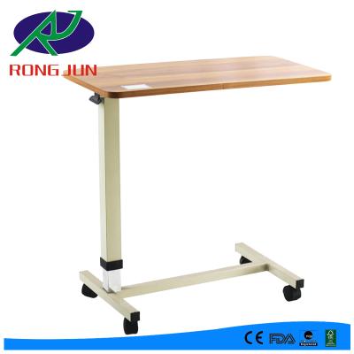 China Modern Economic Height Adjusted Hospital Panel Tray Wood Dining Tables for sale