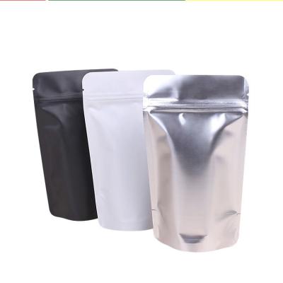 China Silver Foil Moisture Proof Custom Holographic Pouches Ziplock Plastic Bag for sale