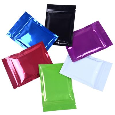 China Custom Size And Color Foil Pouch Flat Bag Recyclable Custom Flat Ziplock Bag for sale