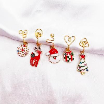 China TRENDY Set of Ring Clip On Ear Cuff Santa Christmas Nose Cuff Non Piercing Stainless Steel Spiral for sale