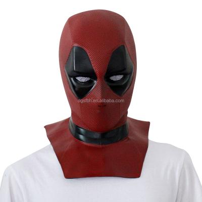 China Hot Holiday Decorations Movie Latex Deadpool Mask For Halloween Cosplay Costume Party for sale