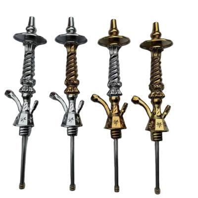 China 2019 unique new design high quality egyptian narguile hookah zinc hookha shisha medium size hookah for sale