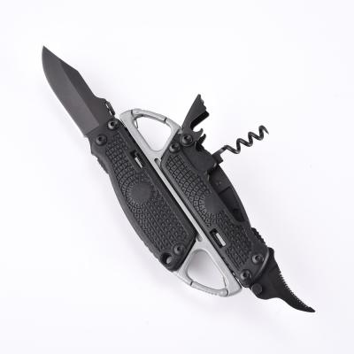 China Multi Purpose Detachable Screw Release Survival Small Outdoor Camping Folding Pocket Knife With Corkscrew Bottle Opener And Key Chain for sale