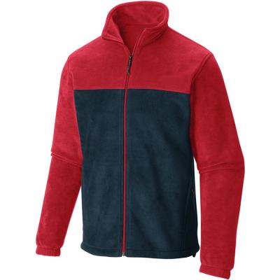 China Red / Black Polyester Mens Breathable Fleece Anti-pilling Jaket With Your Own Design Logo for sale