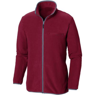 China Breathable 100% Polyester Knitting OEM Design Mens Fleece Jacket With Customized Logo for sale