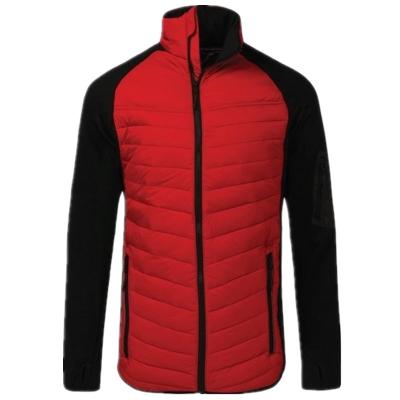 China Sustainable Wholesale Outdoor Men Sport Lightweight High Performance Hybrid Padded Jacket Without Hood for sale