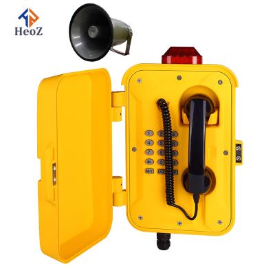 China IP66 Tunnel Backup Telephone HeoZ Trackside Telephone Railway Waterproof PSTN VoIP Phone With Speaker for sale