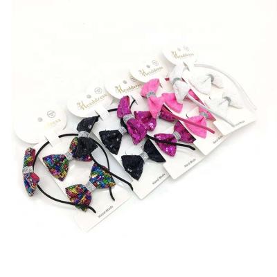 China New Style Cloth Headband Hangers Lovely Soft Colorful Cloth Bow Hair Clips Girls Cute Headbands for sale