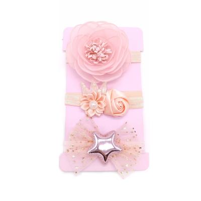 China 2020fabric popular girls breathable hair bow headband set for kids hair accessories for sale