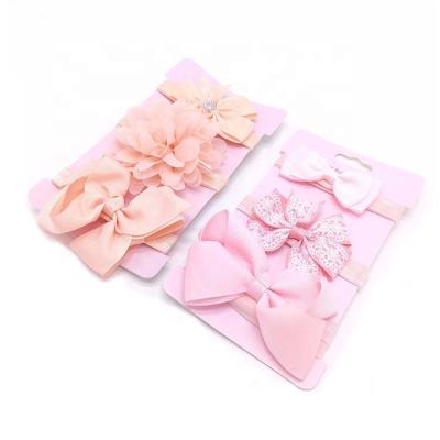 China Fahion New 3pcs Cute Soft Children's High Quality Headband With Bow Princess Baby Headband Girl Hair Accessories Set for sale