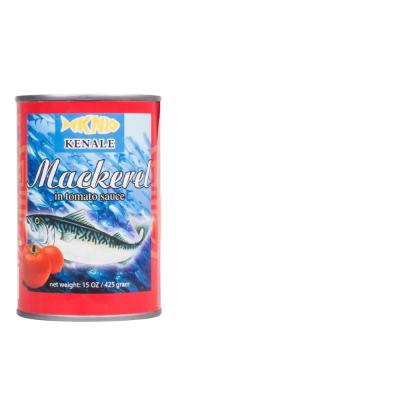 China Factory direct canned mackerel low sugar small in brine mackerel best canned brands 425gX24tins for sale