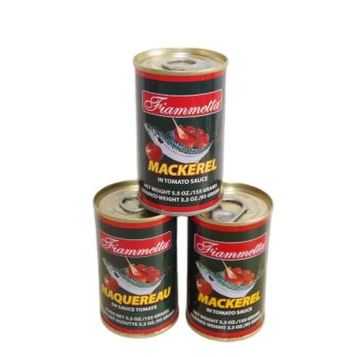 China Canned fish canned mackerel in tomato sauce for sale