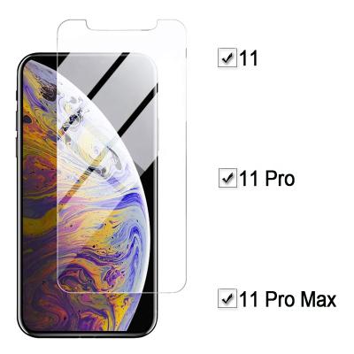 China Mobile Phone Tempered Glass 9H HD Mobile Phone Screen Protector Tempered Film For iPhone11/11Pro Max for sale