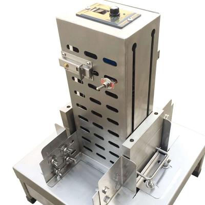 China Snack Factory Chocolate Slicer Razor Machine Chocolate Block Shaving Machine for sale