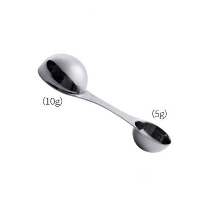 China Wholesale Sustainable Small Double Head Stainless Steel Coffee Measuring Scoop for sale