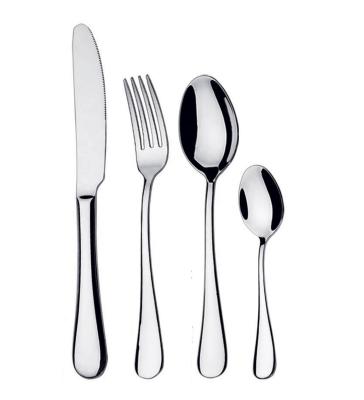 China Sustainable Wholesale Reusable Forks Spoons Knives 4pcs Luxury Stainless Cutlery Set for sale