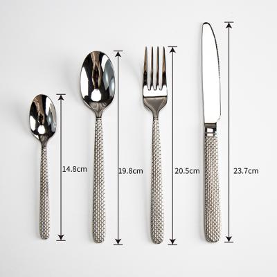 China Wholesale Delux OEM 4PCS Stainless Steel Knife Spoon And Fork Viable Cutlery Set Stainless for sale