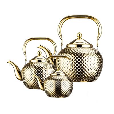 China 1.2L 1.5L 2.0L Kichen Style Kettle Stainless Steel Saudi Kettle Kettle Metal Coffee Tea Viable Professional Water Pot for sale