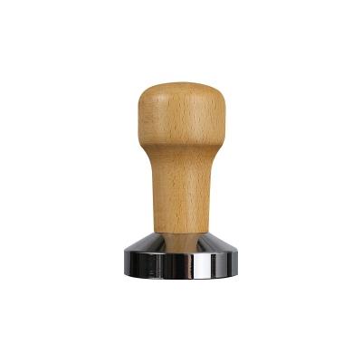 China Sustainable Coffee Tamper 53MM Beech / Stain Stainless Material For 54MM Portafilter Clear Texture Best Sustainable And Genuine Unique for sale