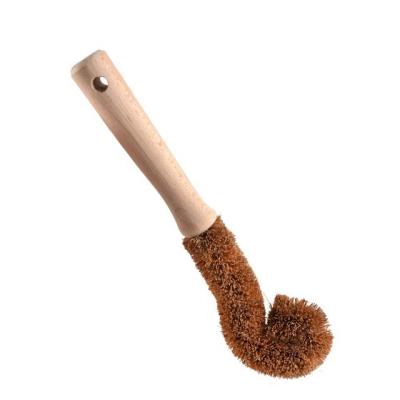 China Viable Good Quality Promotional Customize New Gift Shops Capacity Beech Coir Coffee Wood Super Bean Cleaning Brush for sale