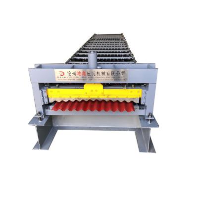 China Building Material Stores Automatic Corrugated Sheet Roll Forming Machine Easy Handle Galvanized Aluminum Roof Tile Making Steel Profile Steel Tile for sale