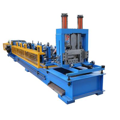 China Building material stores c z purlin roll forming with punching machine c z purlin machine for sale