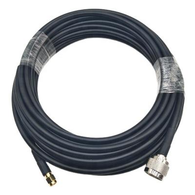 China Low Loss RF Electronic Extension Pitch Connect Wifi Antenna Cable To RP SMA Male To N Male Connector For LMR 240 for sale