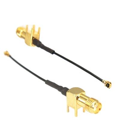 China Wifi Router RF1.13 UFL External Antenna Electronic Extension Cable To Outdoor SMA Pigtail Wifi Extension Cable for sale