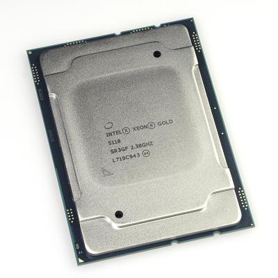 China Original Server Processor Xeon Gold 5118 CPU Processor 2.3ghz 12 Cores 24 Threads LGA 3647 New for sale