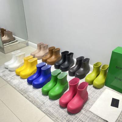 China Free Shipping 2021 Fashion Trend New Arrival BV Rain Boots BV Women Ankle Highest Quality Original Highest Quality Rain Boots for sale