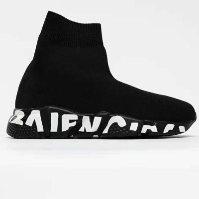 China Fashion trend wholesale in the running unisex original luxury brand Balanciaga shoes sock shoes for men and women for sale