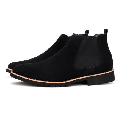 China 2021 Fashion Trend Men's Chelsea Boot Slip On Microfiber Chelsea Boots Mans Ankle High Quality Leather Size 38-48 Wholesale for sale