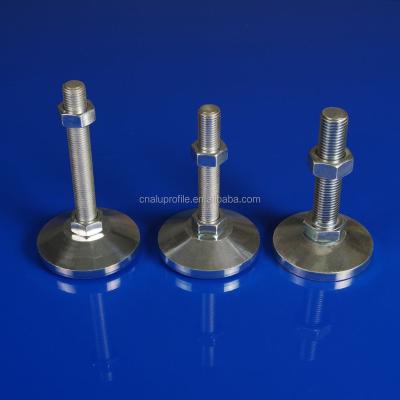 China Aluminum Equipment T Slot Extrusion Metal Leveling Foot Accessories MK8x80-50D For Industry for sale