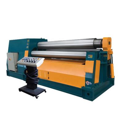 China Building Material Shops Automatic Four Roller CNC Steel Aluminum Metal Plate Sheet CNC Hydraulic Pre-Bending Rolling Machine for sale