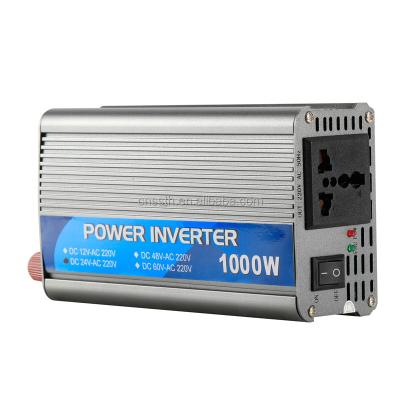 China Inversor de carros de 1000W 12V 24V DC 220v 230v 240v Desligado da rede Inversor de onda sinusal modificado à venda