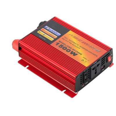 China Universal Socket 1500W Modified Sine Wave Inverter DC To AC 24V 12V 220V Converter for sale