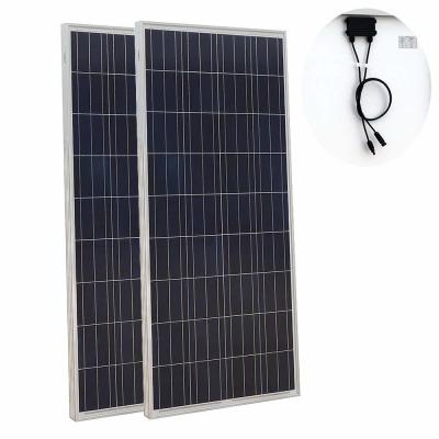 China Aanpassen Spanning DC24V 48V Poly Zonnepaneel 200W 300 400 Watt Zonnepaneel Te koop