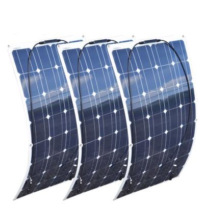 China 100W Monocrystalline Solar Panel Flexible  Pv Panels Temperature Resistance for sale