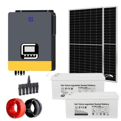 China 8000w Solar System Home Solar Power System With 100V/110V/120V/220V/230V/240V Output for sale