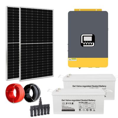 中国 2kw ホームオンオフグリッド太陽光発電システム 120V/220V/230V/240V 調整電圧 販売のため