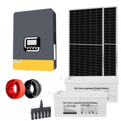 Cina 5KW Off Grid Home Hybrid Solar Energy Systems Kit di pannelli solari da 5000w in vendita