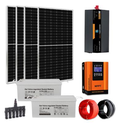 Cina 5KW All In One Sistema di energia solare Completo Off Grid Kit di energia solare per case in vendita