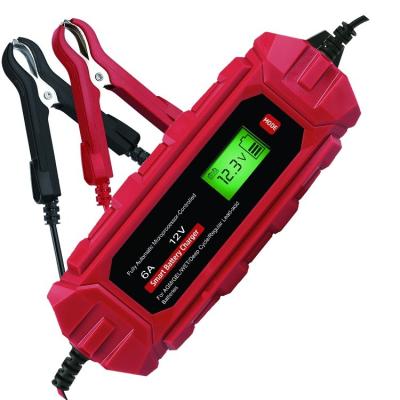 China Waterproof Lead Acid Car Battery Charger 2A 6A 6V/12V Battery Charger for sale