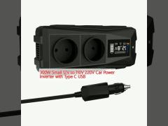 300W Small 12V to 110V 220V Car Power Inverter with Type C USB