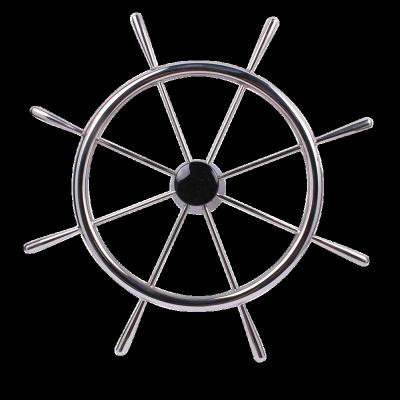 China Durable Marine Yacht Ship Hardware Accessories 316 Spoke Steering Wheel Stainless Steel Deck Dock Marine Hardware Boat for sale