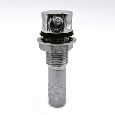 China Deck Hardware Stainless Steel Kayak Hardware Marine Pipe Fitting Flush Fuel Vent for sale