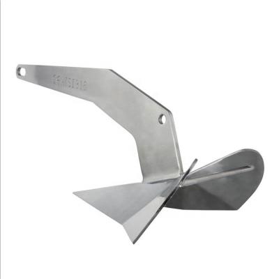 China Boat Anchor Sailboat Mirror Polished SS316 Delta Style Boat Anchors Yacht Delta Anchor Wing Anchor 10Kg/22LB for sale