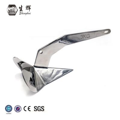 China OEM AISI316 Stainless Steel Delta Style Anchor Boat Anchor Delta Anchor Mooring for sale