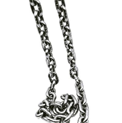 China Steel Customized DIN766 Standard 316 Stainless Steel Mirror Polished 8mm Anchor Chain for sale