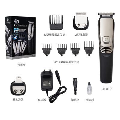 China Car All In One Men's Body Mustache Groomer Beard Waterproof Facial Trimmer Kit Cordless Hair Clippers for sale